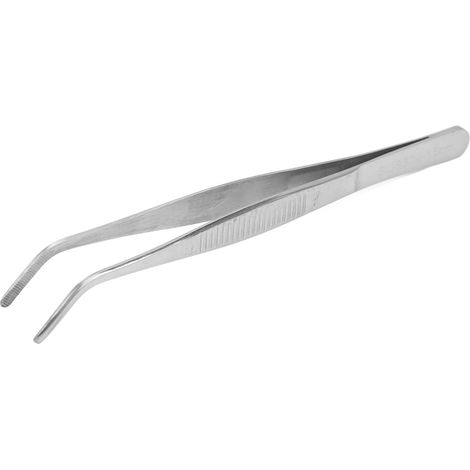 Pinces courbées de 16 cm en acier inoxydable, à embout incurvé antidérapant pour laboratoires (1/5)
