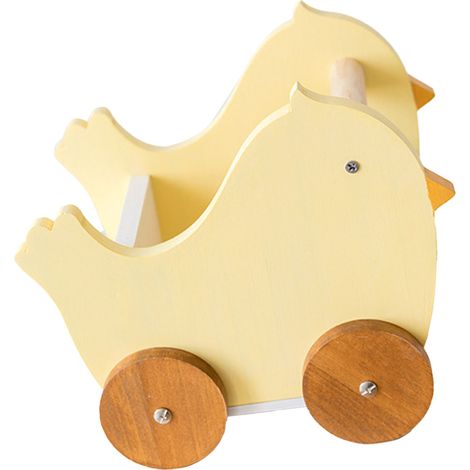 Pochette de rangement bureau en bois avec stickers mignons, organisateur de bureau pour enfants, étude, chambre, bureau, dortoir, motif poussin (1/5)