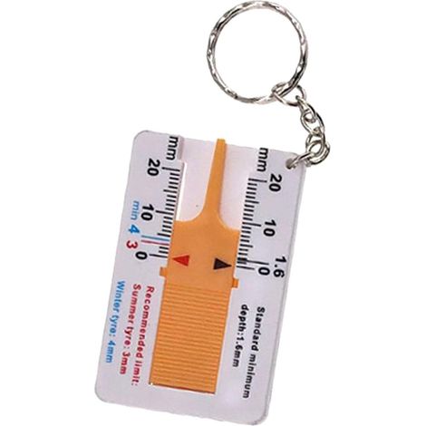 Tire Tread Depth Gauge, Portable Measuring Tool, Easy-Read High-Precision Ruler, Tread Checker for Vehicle Car, Motorcycle, Truck Maintenance More (1/5)