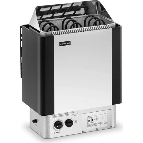 Calentador de sauna - 4,5 kW - 30 a 110 °C - unidad de control incluida 140007677 (1/5)
