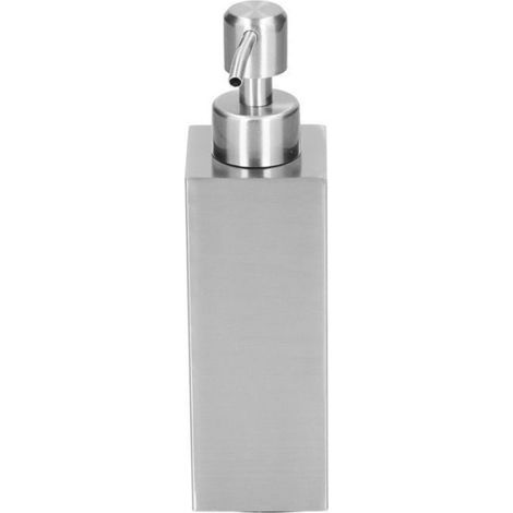 Distributeur de savon 250 ml, presse manuelle, flacon de lotion en acier inoxydable 304 pour centre commercial, hôtel (1/5)