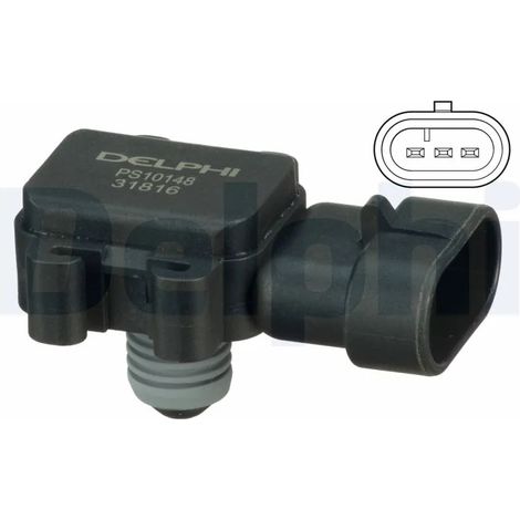 Capteur, pression de suralimentation Delphi Technologies PS10148 OPEL 1247049