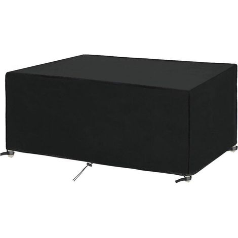 Housse de protection pour table de jardin 250x150x90cm – Imperméable, anti-UV, coupe-vent – Tissu Oxford renforcé, 2 évents d'air (1/5)