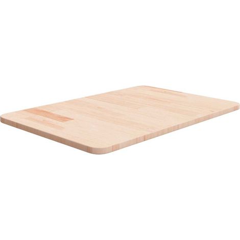 vidaXL Comptoir de salle de bain 60x40x1,5 cm Bois massif non traité (1/4)