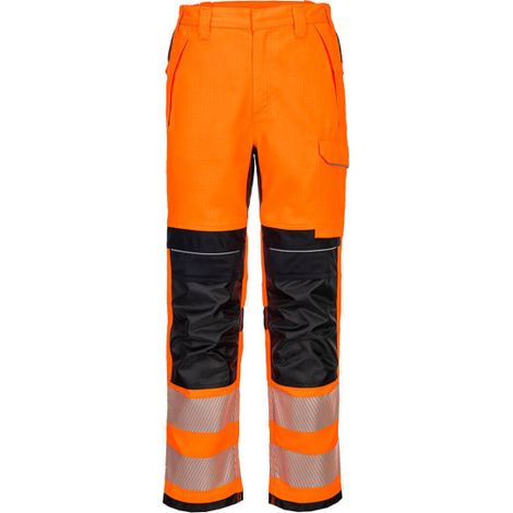Pantalón de trabajo PW3 FR HVO Modaflame inherente color naranja FR414 42 pulgadas Naranja/Negro