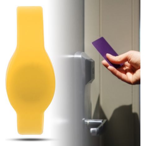 10 bracelets RFID 13.56MHz étanches pour piscine, spa, accès sécurisé - Jaune (1/5)