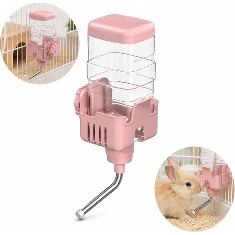 Biberon Abreuvoir Rongeur 750 ml Inox, Système Goutte à Goute dans Cage, Anti-Fuite, Lapin Cochon d'Inde... (1/5)