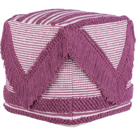Pouffe KOCHI Cotton Pink