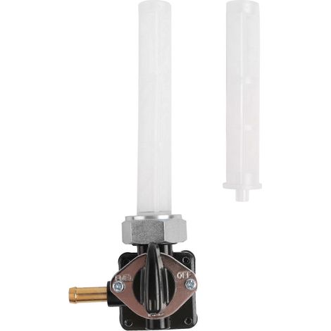 Robinet d'essence à sortie gauche 22 mm pour Harley FLSTF FXDL FLHT FLST FXSTB FLHR 2002-2006, système à dépression, référence 61338-02-SFYGV (1/5)