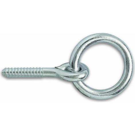 Chapuis 445/10X55Z Anello di scuderia a vite - Acciaio zincato - M10 - Diametro interno 50 mm - Lunghezza 55 mm