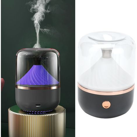 120-ml-Aromatherapie-Luftbefeuchter, integriertes Nachtlicht, Auto-Luftbefeuchter, Überhitzungsschutz, USB-Anschluss, Schwarz (1/5)
