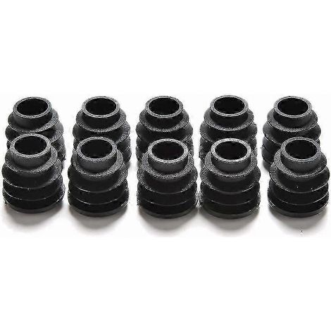 Embout de protection en PVC pour pied de meuble, bouchon de tube rond, capuchon de finition pour tuyau, accessoire de mobilier, lot de 4, diamètre standard, noir, protection sol et stabilité. (1/4)