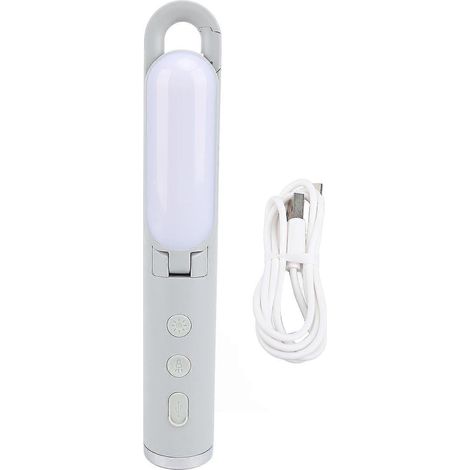 Lanterne de camping pliable, lampe torche, rechargeable par USB, lampe de tente à suspendre, lampe multifonction avec crochet