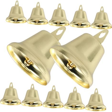20 Pièces Lot de Mini Cloches Suspendues Bronze Ornements Décoratifs pour DIY Suspension Cloche Unique pour Décoration Maison Jardin Arbre de Noël Fête (1/5)
