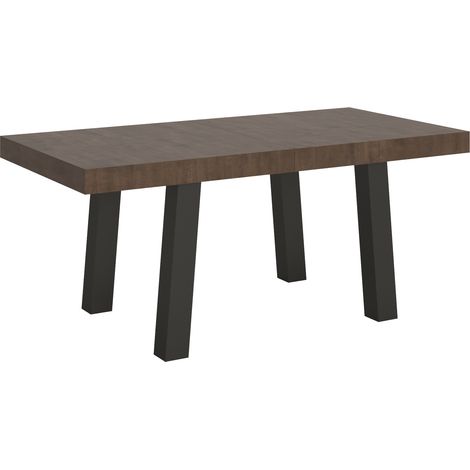 Tavolo allungabile 90x180/284 cm Bridge Noce telaio Antracite (1/5)