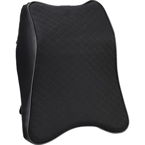 GARRYFIZH Coussin de nuque respirant en cuir PU, mousse à mémoire de forme, appui-tête souple, adapté à la conduite