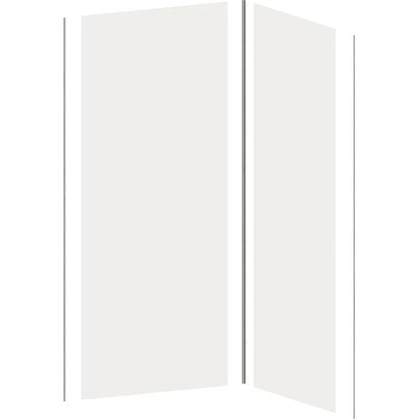 Pannello da parete per il bagno con profili inclusi 2 x L. 90 x H. 210 cm - Lotto di 2