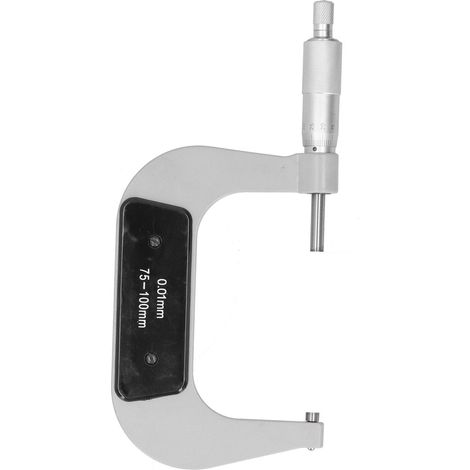 Micromètre de précision extérieur, pied à coulure en acier inoxydable, outil de mesure haute exactitude, calibre 75-100mm (1/5)
