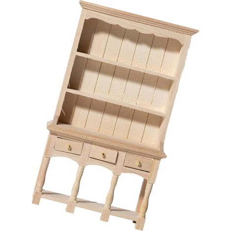 Armoire de rangement miniature en bois de 1/12 pour maison de poupée, accessoires d'exposition réaliste, organiseurs, décors de scène, accessoires de maison de poupée (1/5)