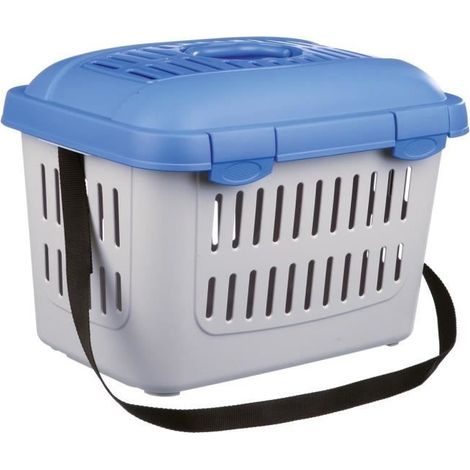 Box de transport - TRIXIE - Midi-Capri - Ouverture frontale - Fentes de ventilation - Poignée (1/2)