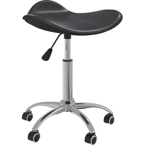 vidaXL Chaise pivotante à manger Noir Similicuir (1/5)