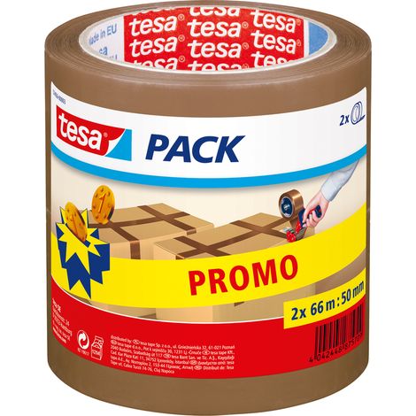 Cinta adhesiva tesa tesapack sin solventes resistente UV 66 m