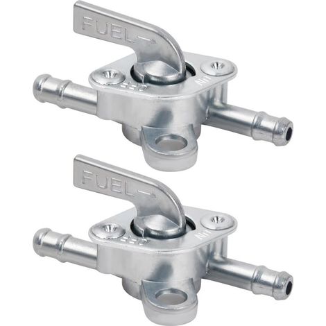 2 Pièces Carburant Robinet Interrupteur,Robinets de Carburant Universels 6 mm,Commutateur d'Essence Moto,Robinet de Carburant pour 50cc 70cc 90 cc 110cc 125cc 150cc Cyclomoteur Moto et Quad (1/5)