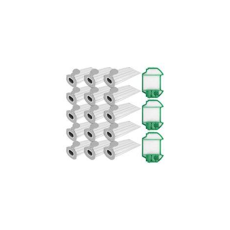 15 Staubsaugerbeutel für Vorwerk Kobold VK7/FP7 mit 3 HEPA-Filtern, Ersatzfilterbeutel für Kobold VK7/FP7, Ersatzstaubbeutel für Kobold (1/5)