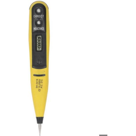 Stylo Detecteur De Tension - 12 A 250 V AC DC - Affichage Numerique - Pour Reparation Electrique Domestique Et Automobile - 1 Piece (1/4)