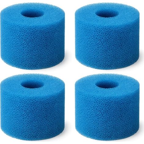 SINEA cartouche filtre spa en mousse type S1 et type VI fabriqué en France, lavable, compatible avec Intex, Bestway - x4
