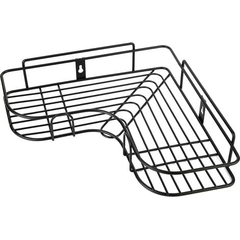 Étagère de rangement d'angle pour salle de bain, support pour produits de toilette, sans perçage (1/5)
