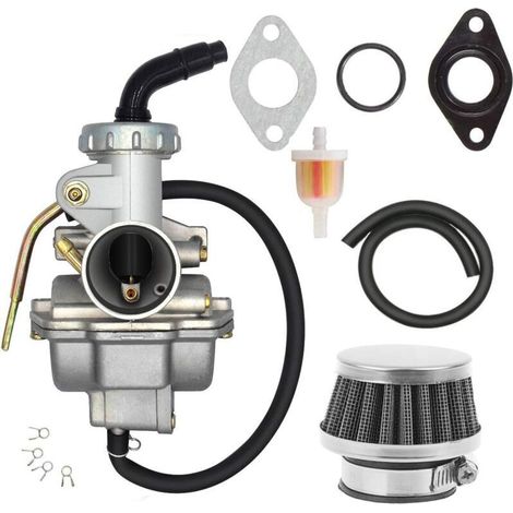 Kit Carburateur Complet pour Quad/ATV 50CC-125CC - avec Filtre à Air + Joints + Filtre à Essence - Compatible Dirt Bike (1/4)