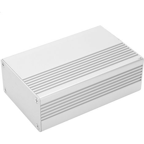 Boîtier en aluminium boîtier de jonction intégré coque projet électronique gris (1/5)