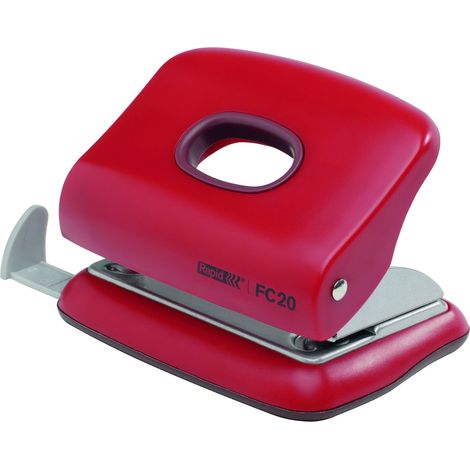 Rapid FC20 perforatore e accessori 20 fogli Rosso (1/4)