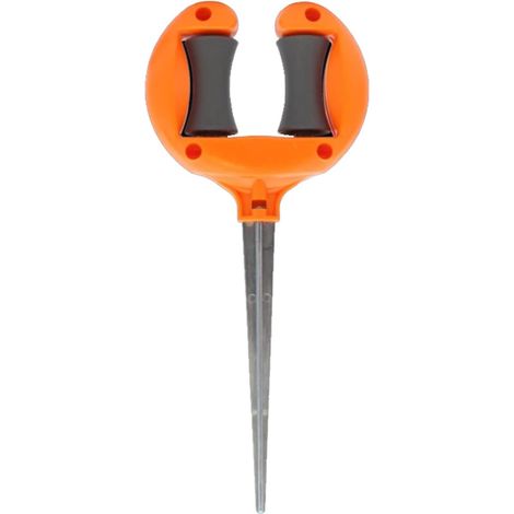 Guide de tuyau - Guide de tuyau d'arrosage - Support de tuyau d'arrosage - Piquet de terre - Support de tuyau d'arrosage - Accessoire de jardin - Protège et prévient les torsions - Rouleaux rotatifs - (1/5)