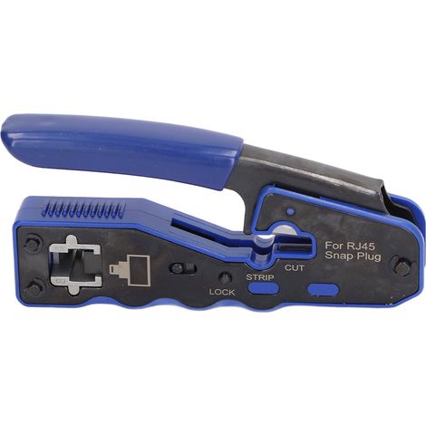 Kit pince sertissage RJ45 avec connecteurs 8P8C, dénudeur fil et pince multifonction pour câbles Cat5e Cat6 Cat6a (1/5)