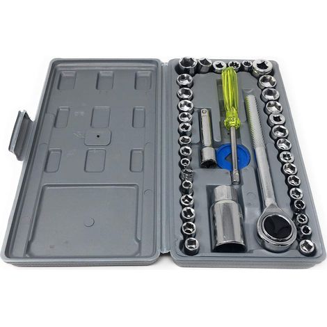 Kit Di Chiavi A Bussola In Varie Misure Con Cricchetto A Tubo Per Bulloni (1/5)
