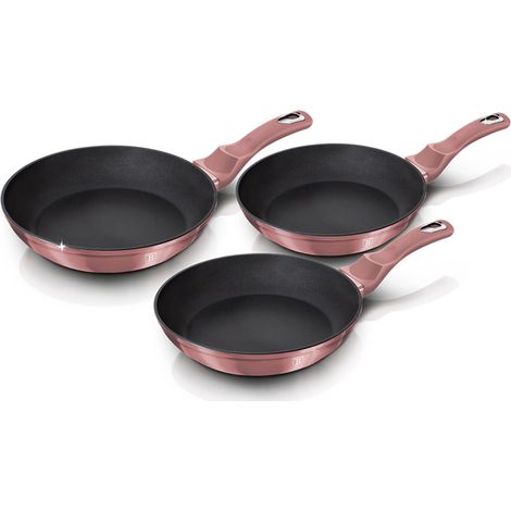 Zestaw 3 patelni 20/24/28CM berlinger haus BH-6170 I-rosa (1/4)
