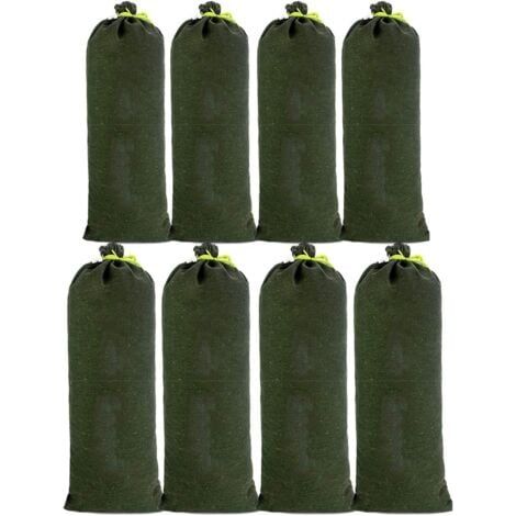 8pcs Sac a Sable en Toile Boudin Anti Inondation Contre Sable Inondation Les Modèles Améliorés ne se Fanent pas pour Drainage pour Garage Magasin Ecole Gare Bâtiment Usine Entrep 30x70cm