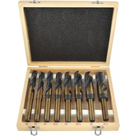 Geko G38115 Set di punte HSS-Co in acciaio rapido