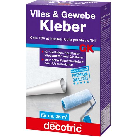 Decotric Vlies und Gewebe Kleber GK 500 g Kleister