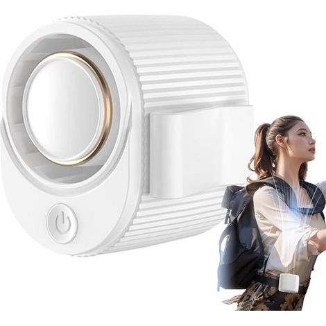 Ventilatore da cintura，dispositivo di raffreddamento senza pale regolabile a 3 velocità，ventilatore da cintura da 1200 mAh，6 x 6 x 6 cm (1/5)