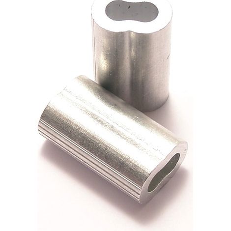 Pressklemmen f. Drahtseil 2,0mm Aluminium (1/4)