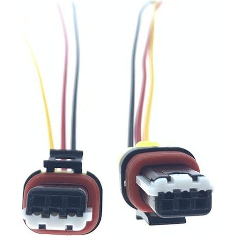 Connecteur moteur de réglage en hauteur des phares pour Hyundai Santa Fe, Hyundai Tucson, Hyundai Elantra, Kia K2, K3, K4, K5 et Kia Sportage -- JB1217-3P