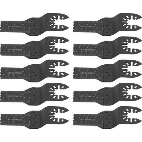 Set mit 10 20-mm-Schnellwechsel-Oszillationssägeblättern, Multifunktionswerkzeug-Set für Holz und Kunststoff (1/5)