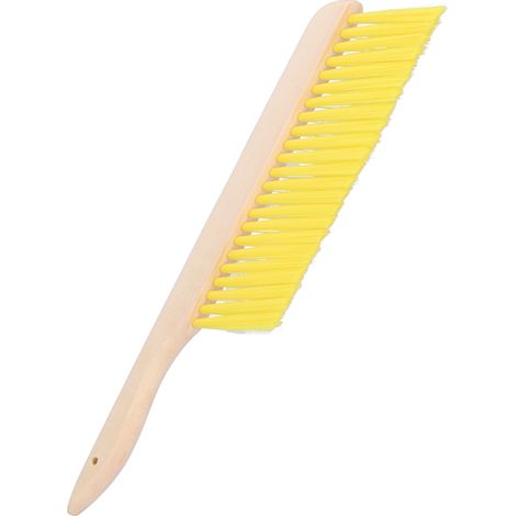 Brosse à ruche souple et flexible avec manche en bois, idéale pour l'apiculture. (1/5)