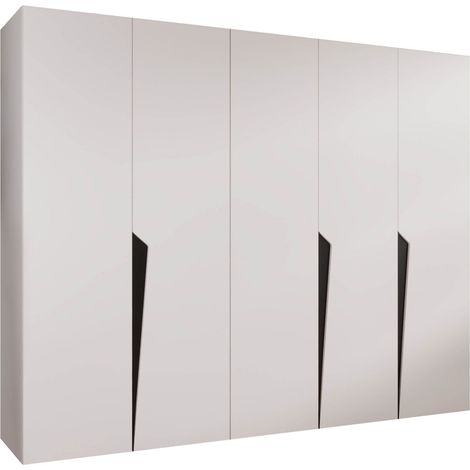 Armoire Hartford 606, Blanc, 202x250x52cm, Portes d'armoire: Avec des charnières, Nombre d'étagères: 0 (1/5)