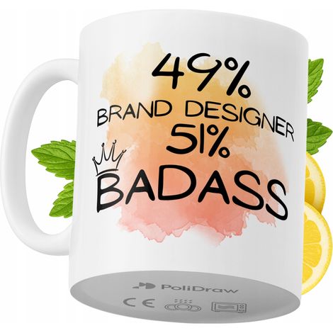 Lustige Kaffeetasse mit witzigem Textdesign für Markendesigner – ideal für Geburtstage, Namenstage, Feiertage und besondere Anlässe. Hochwertige Tasse für Zuhause, Büro und Arbeit. Farbe: Weiß, 330 ml