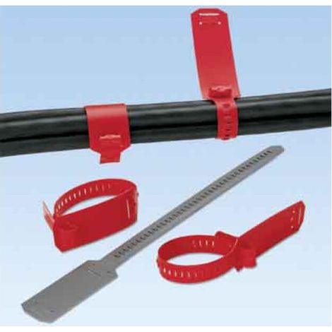 panduit Kabelmarkierer CM4S-L8 387mm grau 50 Stk