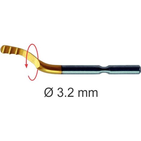 MC-10 TiN CUCHILLA UNIVERSAL HSS 3,2 mm. con recubrimiento de Titanio DESBASTADO MULTICORTE